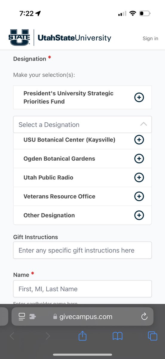 We’ve had people asking how they can support even if they’re not in the valley.

givecampus.com/campaigns/1521…

Just select other designation and put Hurd!! Thank you!!