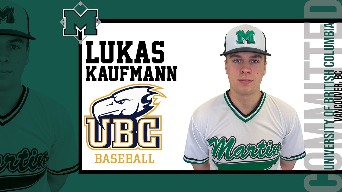 CONGRATULATIONS to Lukas Kaufmann on committing to <a href="/UBC/">University of British Columbia</a> in Vancouver, British Columbia.  Lukas will be studying in the Sauder School of Business and begin his college baseball career with <a href="/UBCbaseball/">UBC Baseball</a> in the fall of 2025.  We wish Lukas all the best!
