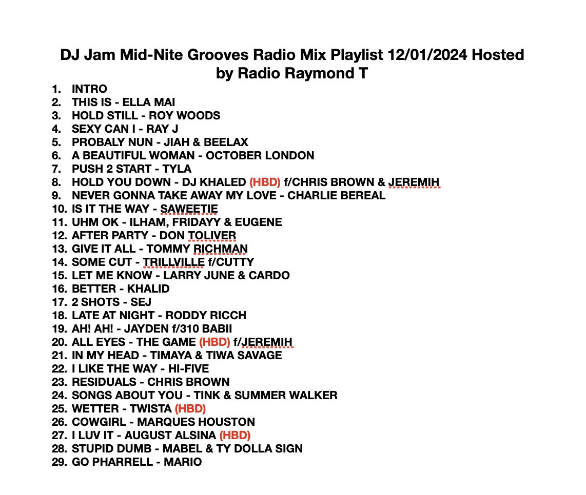 DJJAMDPG's tweet photo. DJ Jam’s “Mid-Nite Grooves” Weekly Radio Mix 12/01/2024 Hosted by Radio Raymond T @RadioRaymondT . Click Link Here or in Bio to LISTEN NOW!!! 🥂🍷🍸🌹💕
https://t.co/VHX4FauHPF
#MIDNITEGROOVES #DJJAM #DJJAMDPG #THEOFFICIALDJOFTHEWEST #RADIORAYMONDT #WEEKLYRADIOMIXES https://t.co/JDM8lyhQPn