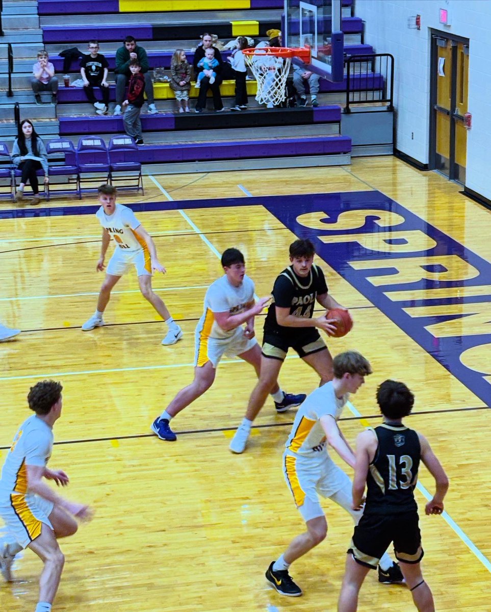 CoachKBayer's tweet photo. Solid win v Paola tonight. Need to refocus quickly for a road game tomorrow v a tough Eudora team. @brooksbayer2027 #SpringHillKS #USD230 https://t.co/37kIFlWdmU