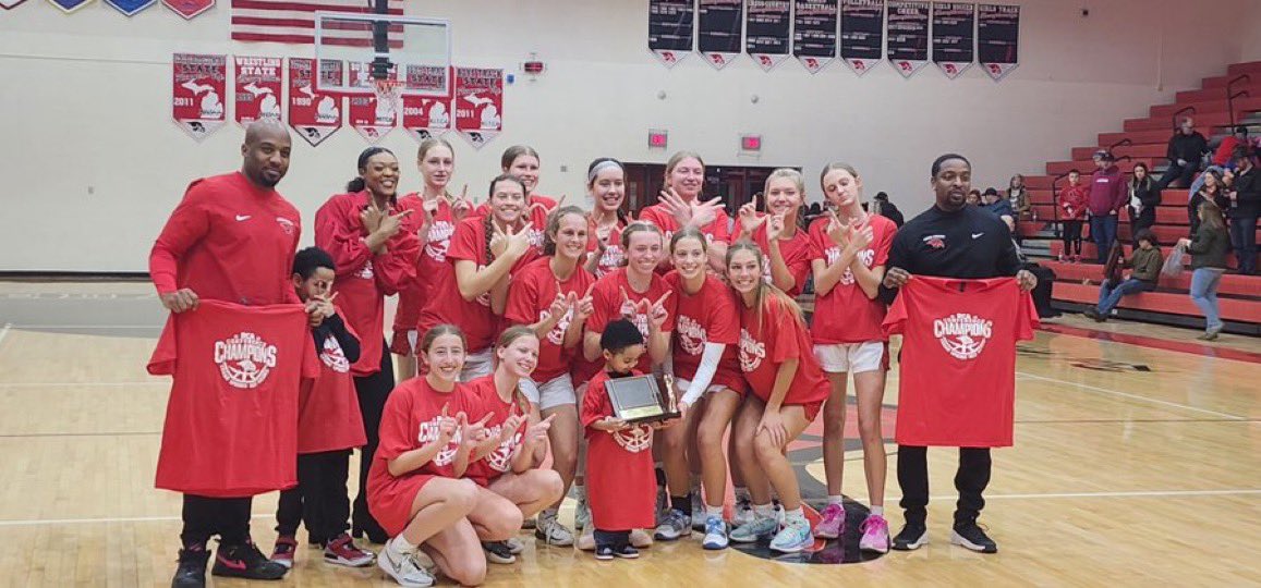 The Cedar Springs girls basketball team beat Sparta Thursday to win the RCA outright.

It’s the Red Hawks first outright conference title in girls basketball since 1970‼️