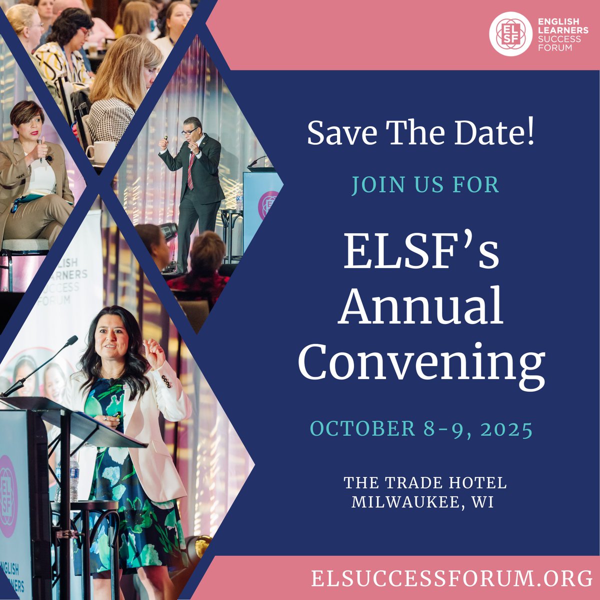 📢 Save the Date! ELSF Annual Convening 2025!
Join us for expert panels, hands-on sessions &amp; insightful discussions advancing equity in education. Stay tuned for speakers &amp; registration details! #ELSFcon2025 #MLLSuccess #ELL #duallanguage #NABE2025