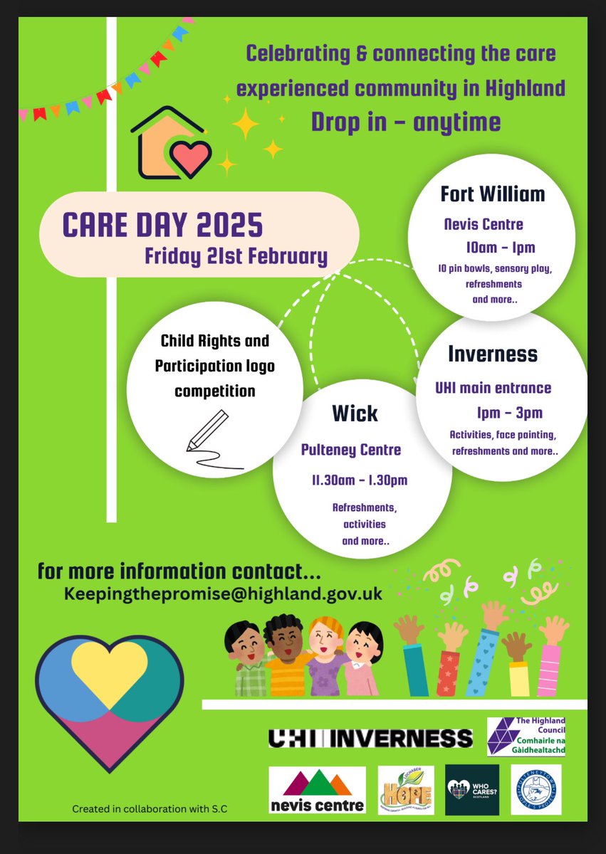 Childrenās Rights & Participation Highland (@crandphighland) on Twitter photo Itās Care Day today, are you are attending one of Highlandās events? Have you seen that the Child Rights and Participation service are running a logo competition? Get involved! childrensrightshighland.co.uk/having-your-voā¦
#highlandschools <a href="/HighlandCouncil/">The Highland Council</a> <a href="/HighlandPromise/">The Promise Highland</a> <a href="/ElisabethCairn1/">Elisabeth Cairney</a> Itās Care Day today, are you are attending one of Highlandās events? Have you seen that the Child Rights and Participation service are running a logo competition? Get involved! childrensrightshighland.co.uk/having-your-voā¦
#highlandschools <a href="/HighlandCouncil/">The Highland Council</a> <a href="/HighlandPromise/">The Promise Highland</a> <a href="/ElisabethCairn1/">Elisabeth Cairney</a>