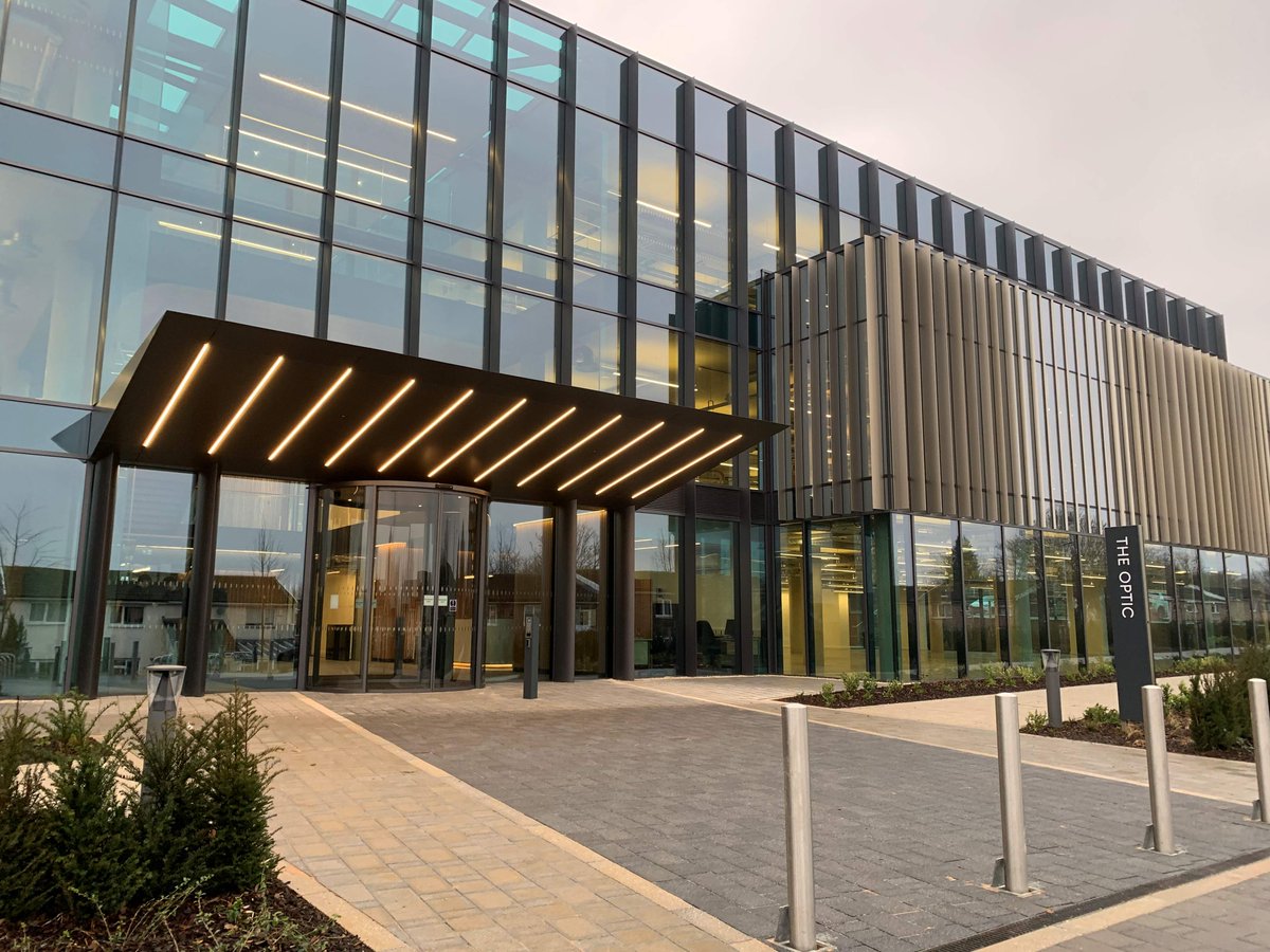 Last week, our Business Space team visited the recently complete Optic building at Peterhouse Technology Park on the outer edge of Cambridge. Find out more about the project, which sets a new benchmark in high-quality design for #LifeSciences, here: bit.ly/4b4lKUs
