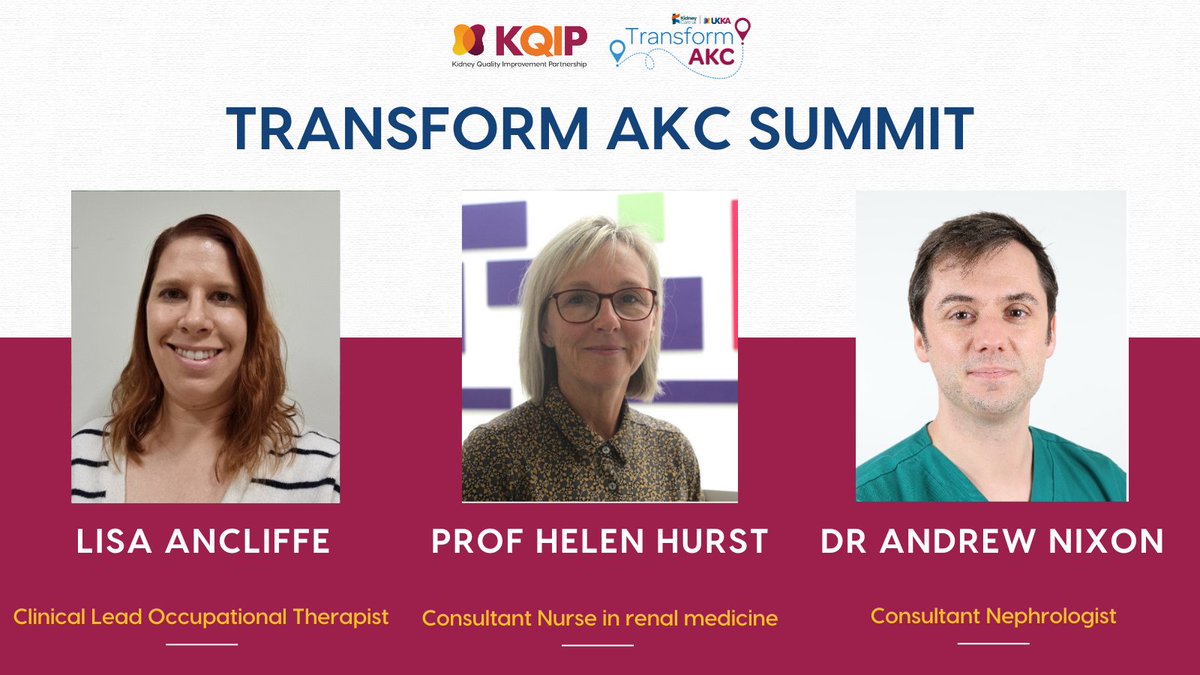 The UK Kidney Association (@ukkidney) on Twitter photo We know frailty impacts AKC - but what happens next? <a href="/DrAndyNixon/">Andy Nixon</a>, <a href="/lisa_ancliffe/">Lisa ANCLIFFE</a> & <a href="/hurstnellibert/">Helen Hurst</a> lead a workshop on taking frailty assessment from theory to practice.
Join us on 25 March in Birmingham for this vital discussion! 👥
Register by 11 March bit.ly/49GOl1v We know frailty impacts AKC - but what happens next? <a href="/DrAndyNixon/">Andy Nixon</a>, <a href="/lisa_ancliffe/">Lisa ANCLIFFE</a> & <a href="/hurstnellibert/">Helen Hurst</a> lead a workshop on taking frailty assessment from theory to practice.
Join us on 25 March in Birmingham for this vital discussion! 👥
Register by 11 March bit.ly/49GOl1v