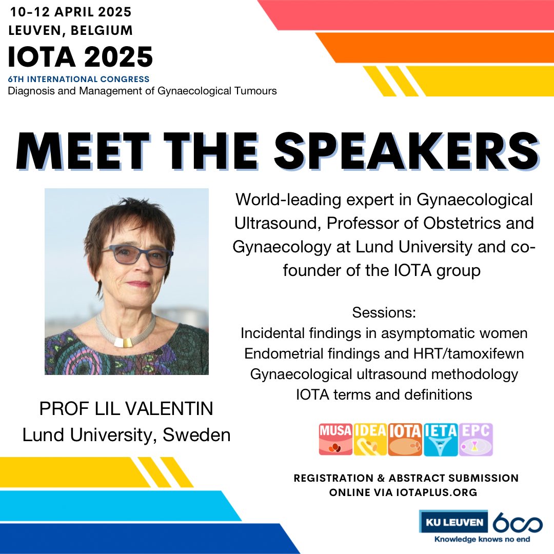 Prof Valentin, an esteemed cofounder of the IOTA group and expert in ultrasound, will be providing key sessions on IOTA terms and definition, as well as challenging endometrial assessments. Register for the IOTA Congress 2025 at iotaplus.org #ultrasound #iota2025