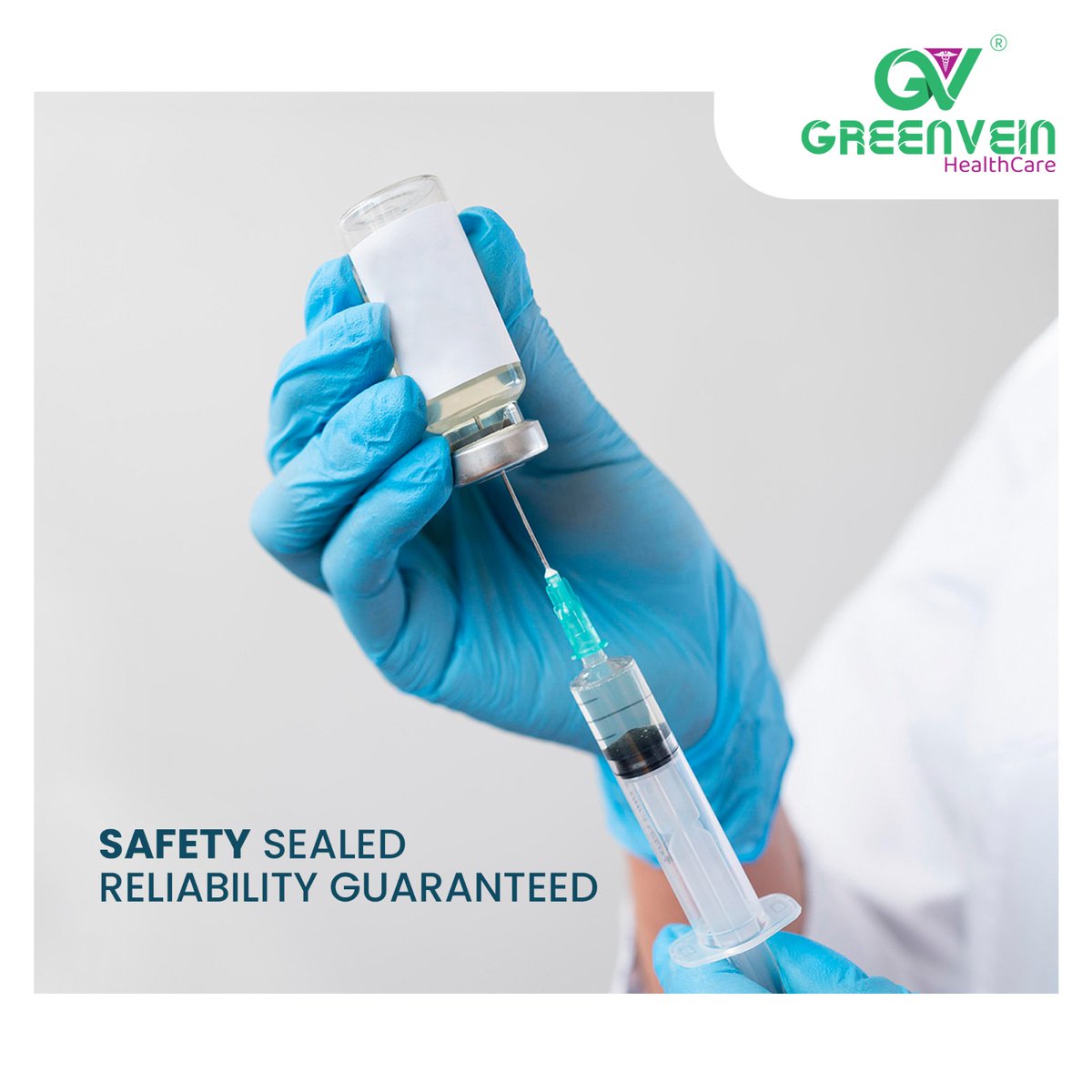 GreenveinHealth's tweet photo. Your safety, our guarantee. Reliability assured.💪

#GreenveinHealthcare #SharpAndReliable #WellnessYouDeserve #HealthyIndia #motivationquote #medical_device #needle #medical_disposables #hypodermic_syringes #hypodermic_needles #syringes #ReliableCaregivers https://t.co/YxXZiGzYqc
