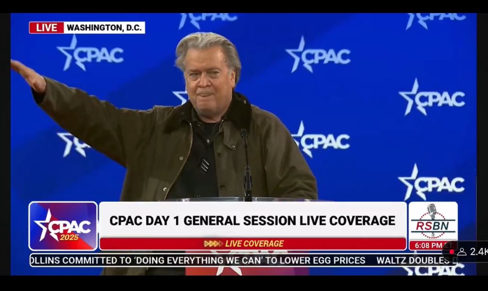 g_gosden's tweet image. From the same conference that the Fagash Fuhrer and Liz Truss  are attending.
Judge a man by the company he keeps.