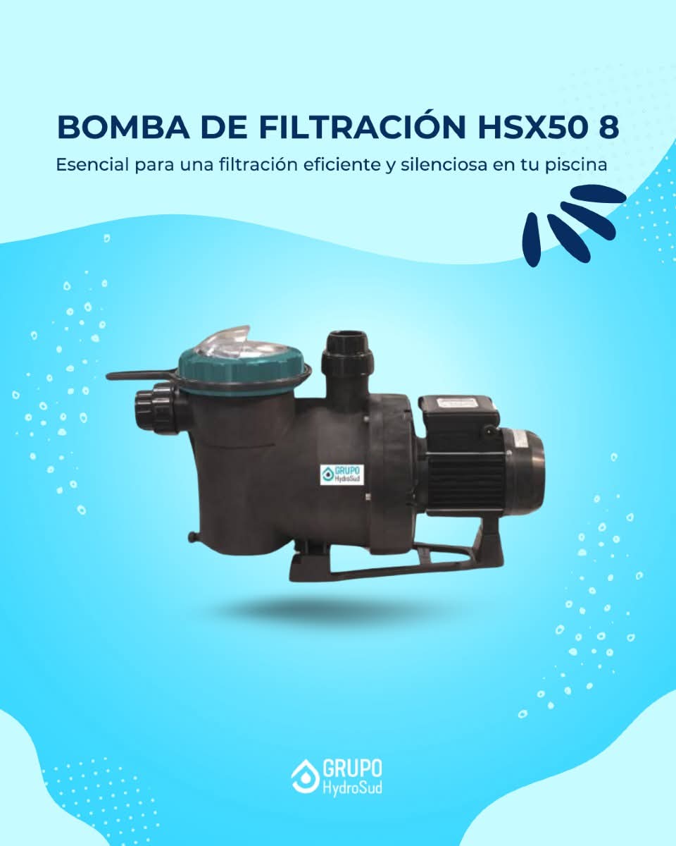 👉 Si buscas una bomba potente, silenciosa y fácil de usar para tu piscina, la HSX50 8 es la opción ideal. Con 0,50 CV y tecnología de última generación, esta bomba autoaspirante te ofrece una filtración eficiente y sencilla de mantener.