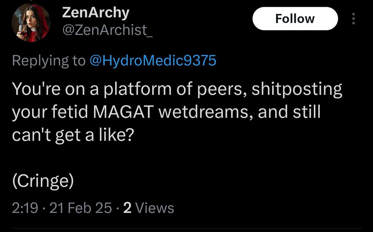HydroMedic9375's tweet photo. I'm not on here for likes or follows. Contrary to your ego driven cult, IDGAF https://t.co/b6rrLZIqzs