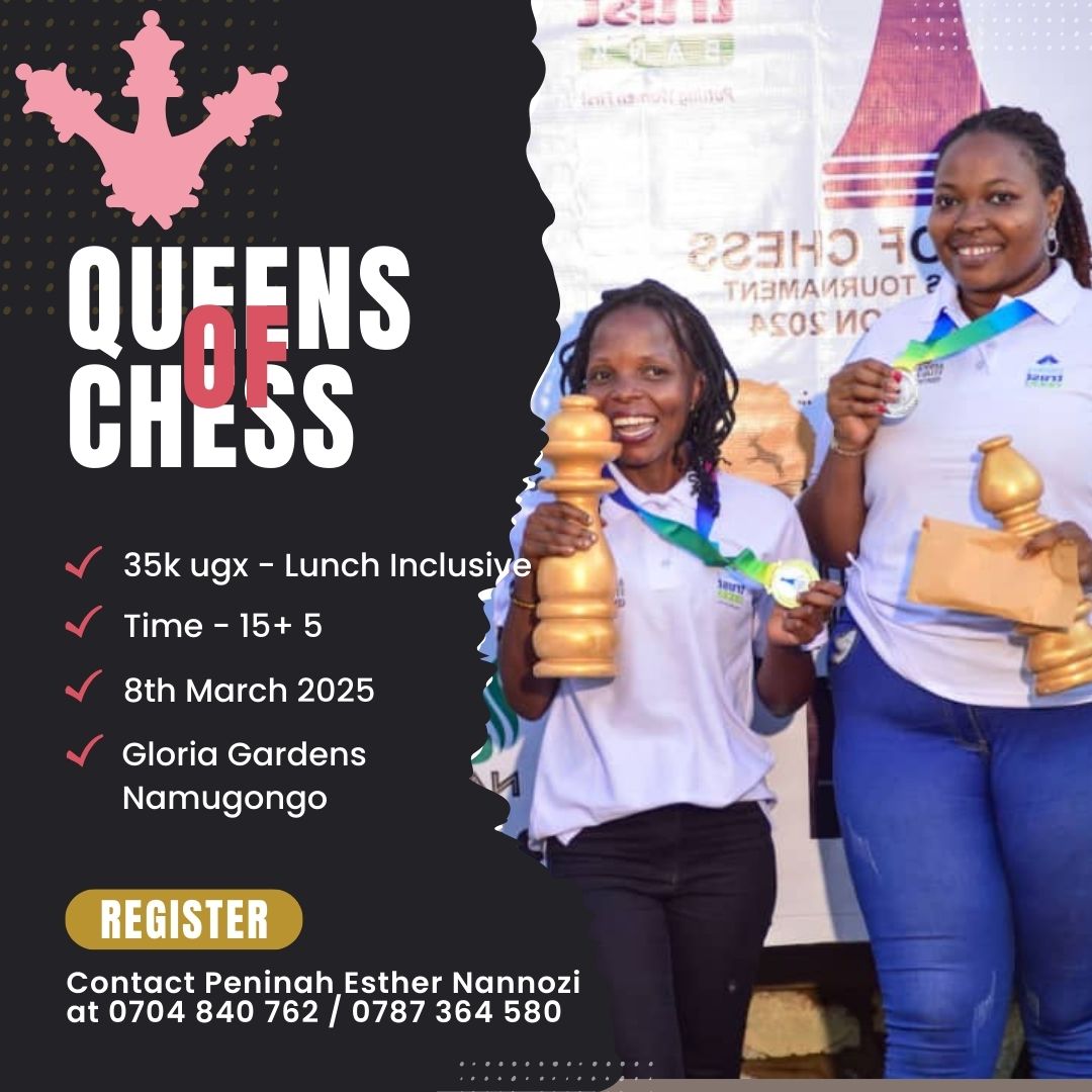 UgChessWomen's tweet photo. Did you know?
Chess originated in India over 1,500 years ago and has since become one of the world’s most strategic games!
🏰♟️ Join the legacy at Queens of Chess 2025.
#ChessFacts #MindGames #ChessHistory #QueensOfChess #ugandachess https://t.co/5j16HwvllF