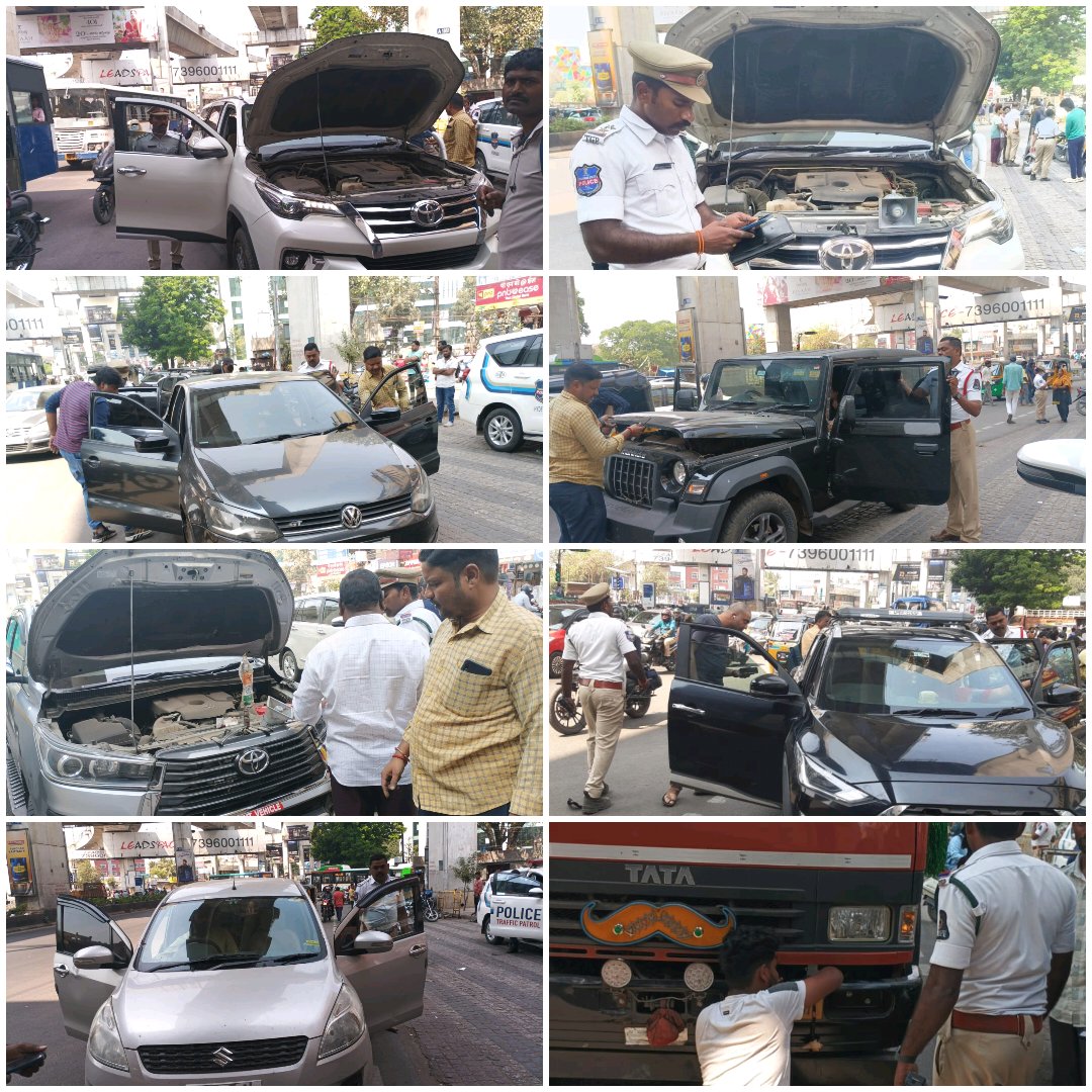 shotr_srnagar's tweet photo. ప్రత్యేక తనిఖీల ద్వారా అనుమతి లేని వాహనాలకు ఉన్న నల్ల ఫిల్మ్,సైరన్,మల్టీ టోన్ హారనులు తొలగించి చలానా చేయడం జరిగింది.మరోసారి పై తెలిపినవి వాడకుడుదు అని వివరించడం జరిగింది.
Conducted special drive against #SIREN,#TintedFilms,#Multitone horns. Appeal to vehiclers,Not to repeat/Use https://t.co/qU4JU5nwht