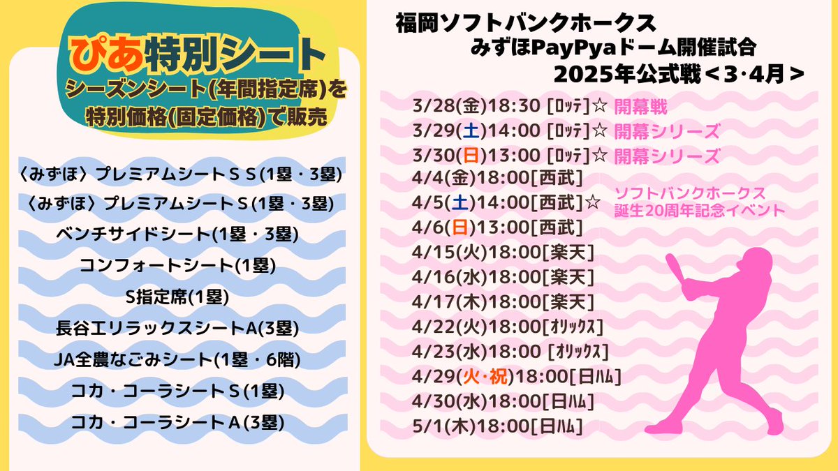8/17(日) ソフトバンクVSロッテ戦 みずほプレミアムSSシ―ト♪最前列