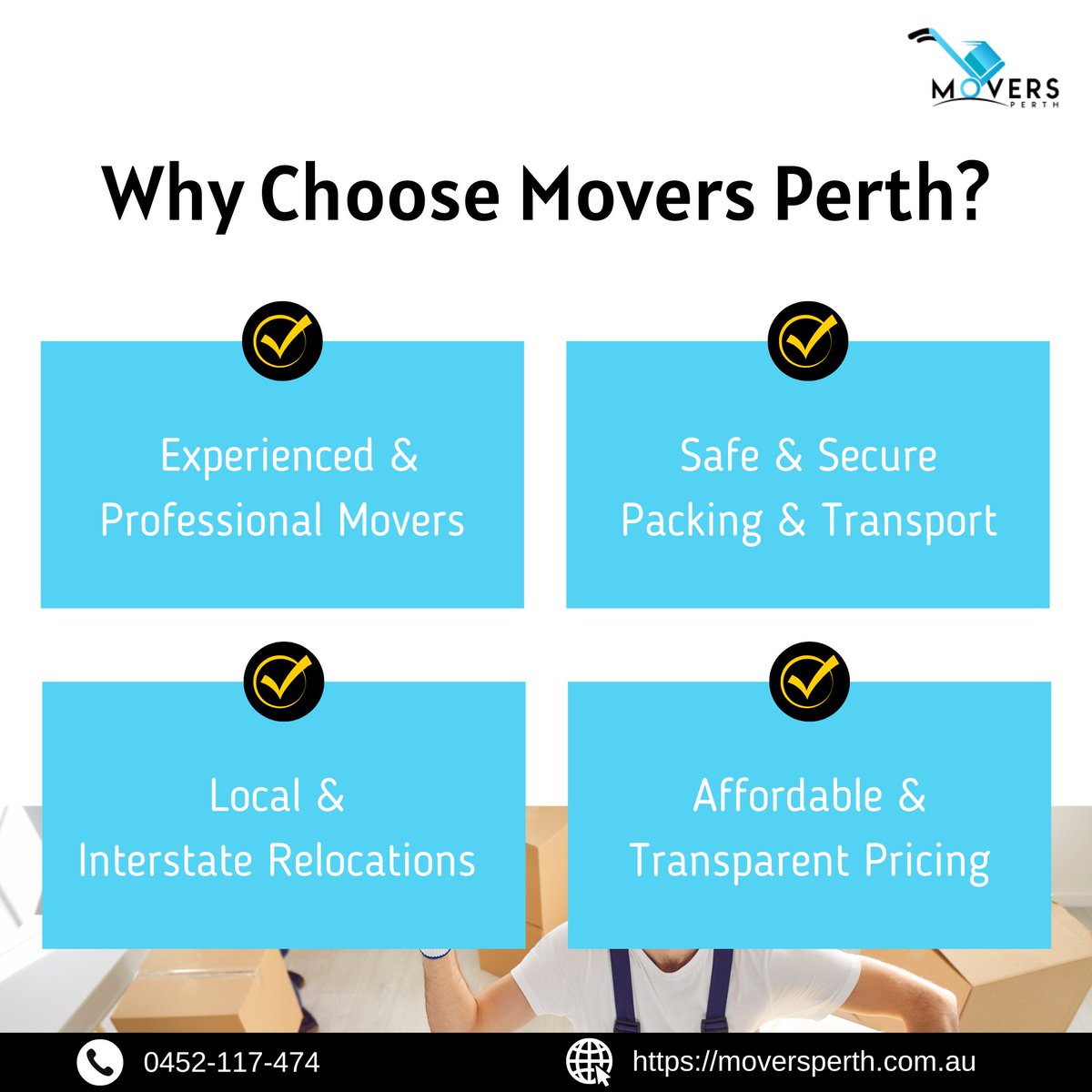 PerthMover's tweet image. Why Choose Movers Perth for Your Next Move?

Moving can be stressful, but with #MoversPerth, you get a hassle-free and reliable #movingexperience. Whether it's a local or #interstaterelocation.

🌐 Visit: moversperth.com.au

#moversperth #houseremovals #officerelocation