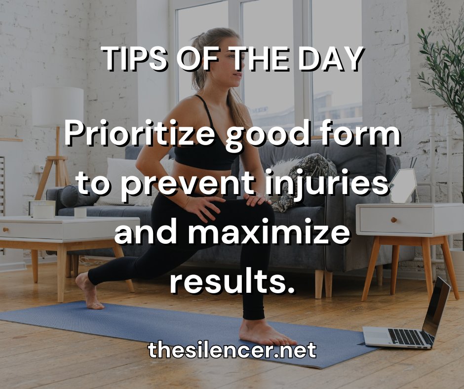 TheSilencerHBMS's tweet image. Proper form ensures you get the most out of every exercise and keeps injuries at bay. Take your time, focus on technique, and reap the rewards. You&apos;ve got this! 💯 

#WorkoutTips #ProperForm #FitnessSuccess