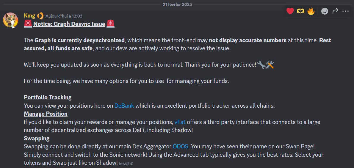 For anybody wondering what is happening with <a href="/ShadowOnSonic/">Shadow Exchange x(3,3) 💥</a>