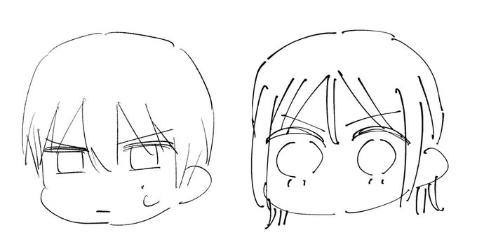 線の試し書きをしたー 