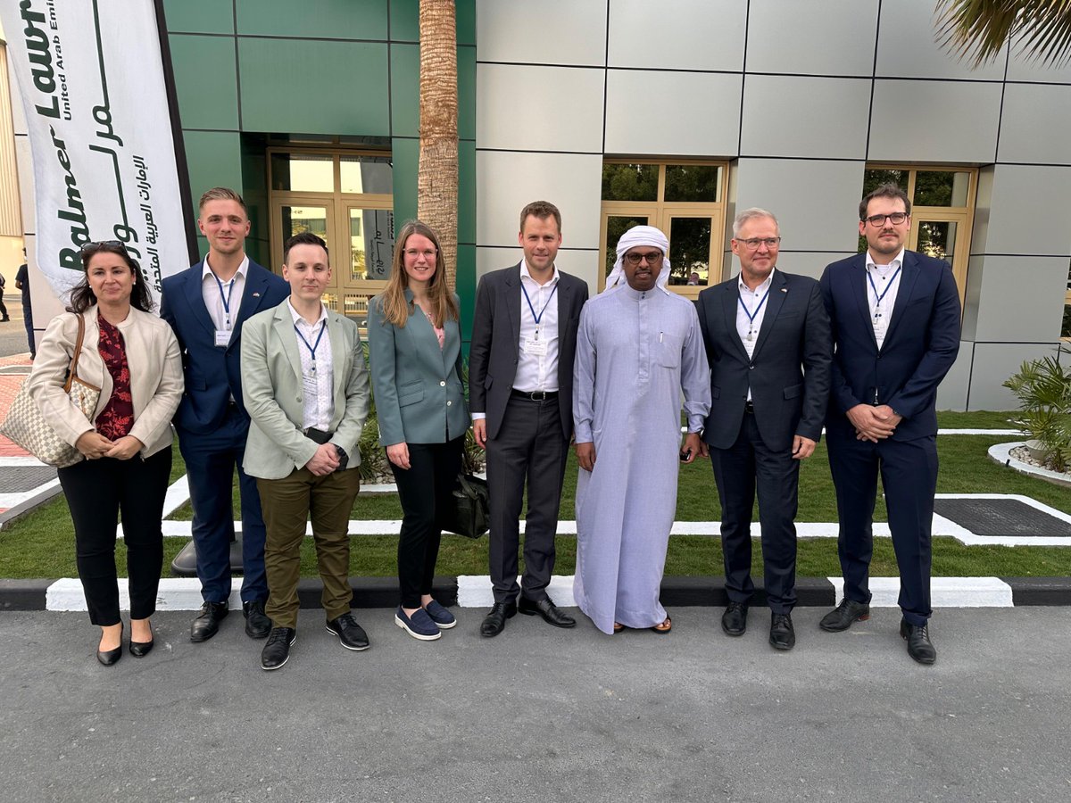 Arabplast team witnessed the commissioning ceremony of BBM Machine at Balmer Lawrie Dubai. #SebastianWalter #BernhardSchulte #NadhalMohamed
