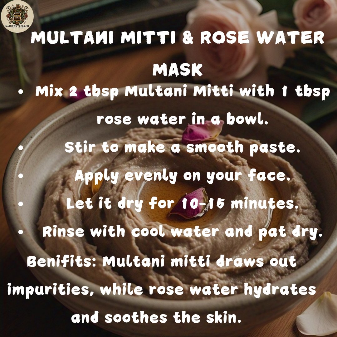 Natures_treasur's tweet image. #multani #skincare #facemask day 23