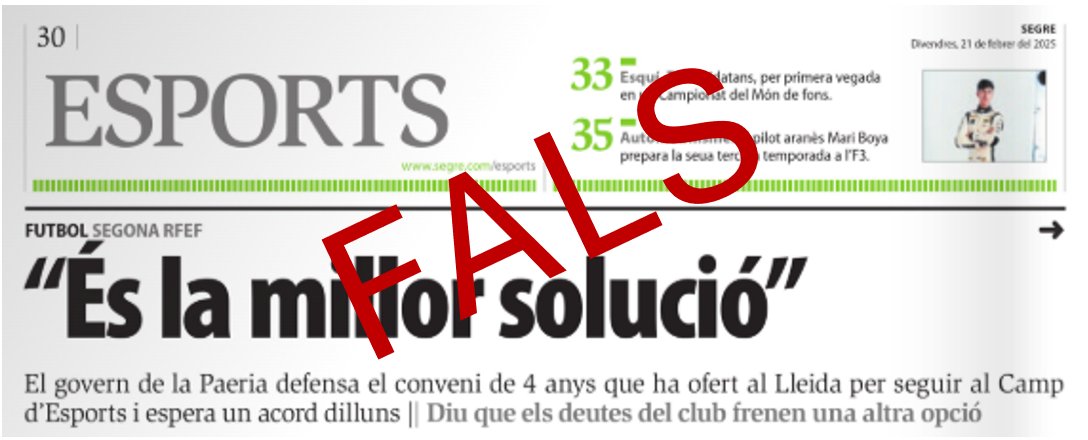 Juanjo Falcó (@juanjofalco) on Twitter photo La proposta d'autorització d'ús compartit del Camp d'Esports que l'alcalde <a href="/flarrosa/">Fèlix Larrosa</a> vol imposar al <a href="/LleidaCF/">Lleida CF</a>  es basa en premisses falses. 
És una opció possible entre altres moltes, però de cap manera, com diu l'alcalde, l'única possible.
Tampoc és la millor pel club.
Obro fil La proposta d'autorització d'ús compartit del Camp d'Esports que l'alcalde <a href="/flarrosa/">Fèlix Larrosa</a> vol imposar al <a href="/LleidaCF/">Lleida CF</a>  es basa en premisses falses. 
És una opció possible entre altres moltes, però de cap manera, com diu l'alcalde, l'única possible.
Tampoc és la millor pel club.
Obro fil