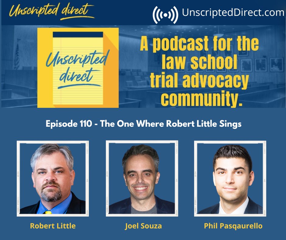 On this week's episode of Unscripted Direct #podcast, we interview director and screenwriter Joel Souza + 
Predictions Contest with Robert Little and Phil Pasquarello. 

🎧 Listen to Episode 110 - The One Where Robert Little Sings and Roasts Phil at:  buzzsprout.com/1834655/episod…