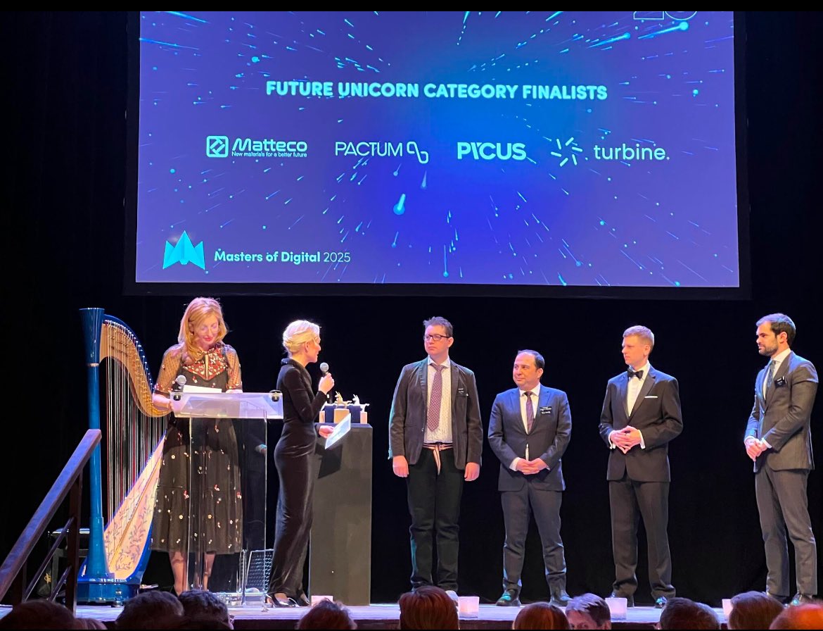 peterlasinger's tweet image. Congrats to the @PactumAi team who  has won DIGITALEUROPE’s 2025 #FutureUnicornAward! @threeVC @kasparkorjus  @DIGITALEUROPE