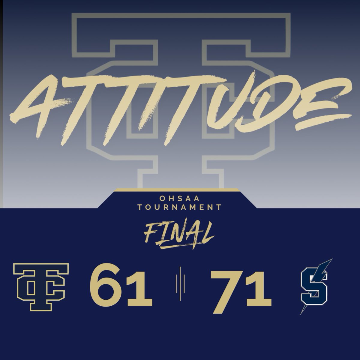 The Tornadoes drop their sectional final game to Sandusky, 71-61. We can't thank Brad, Zach, Mitch, Logan, Caden and Reese enough for what they've done for our program. 
#TCattitude