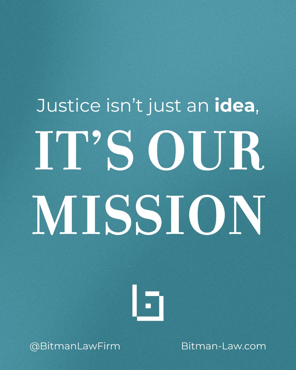 Bitmanlawfirm's tweet photo. We’re committed to delivering exceptional legal support and fighting for your rights. 💼⚖️
Let us help you navigate every legal challenge.

#Justice #LegalSupport #BitmanOBrien #Lawyers https://t.co/R793gLem1m
