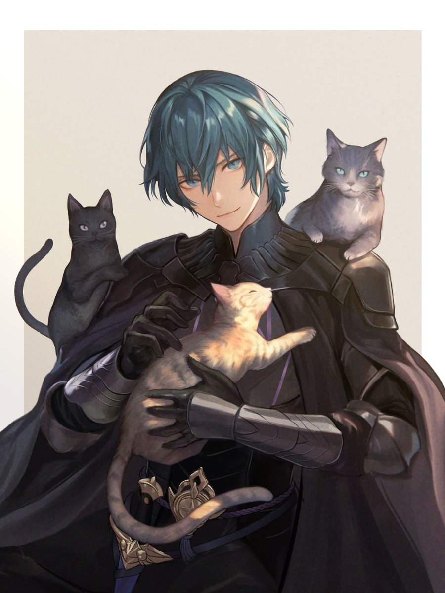 Byleth and Cats
For all cat lovers😻

猫の日　ベレト
#FE3H