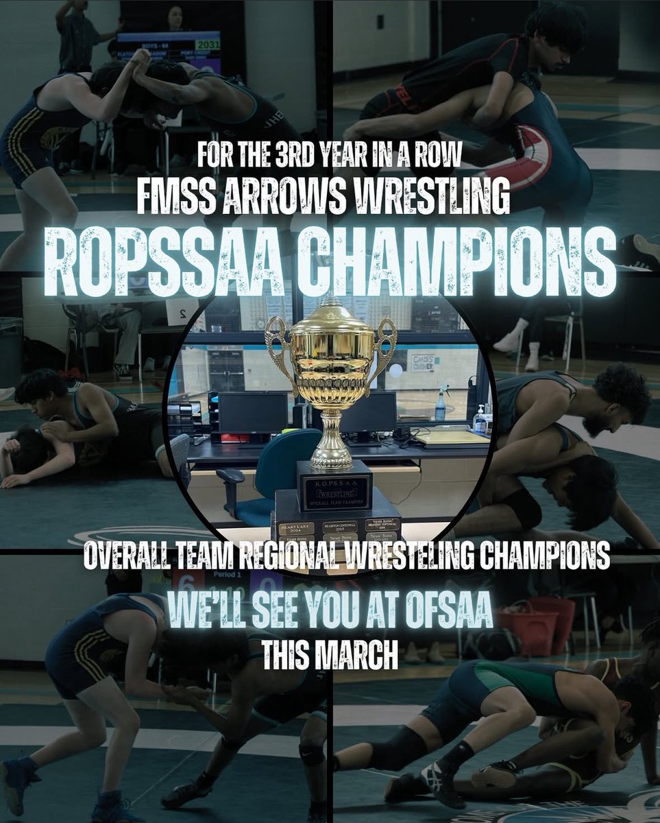 A massive congratulations to our <a href="/fmssarrows/">Fletcher's Meadow S.S.</a> Arrows Wrestling team for becoming <a href="/ROPSSAA/">ROPSSAA</a> overall team Champions! 3rd year in a row🏆🤼🤼‍♀️🚨🩵 <a href="/hazzardoct/">Coach Hazzard</a> &amp; <a href="/rzuccs/">R Zuccaro</a> spend countless hours developing the best wrestling family in the province! Good luck @OFSAA in March! <a href="/NadineDeerr/">Nadine Deerr</a>