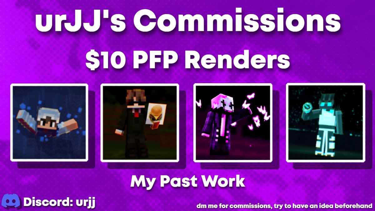 Opening PFP Commissions!
It's the only thing I'm good at and I'm tryna raise money!!

You can reach out to me through discord dms!
If your not interested, please still Like✅&amp; Repost🔁!