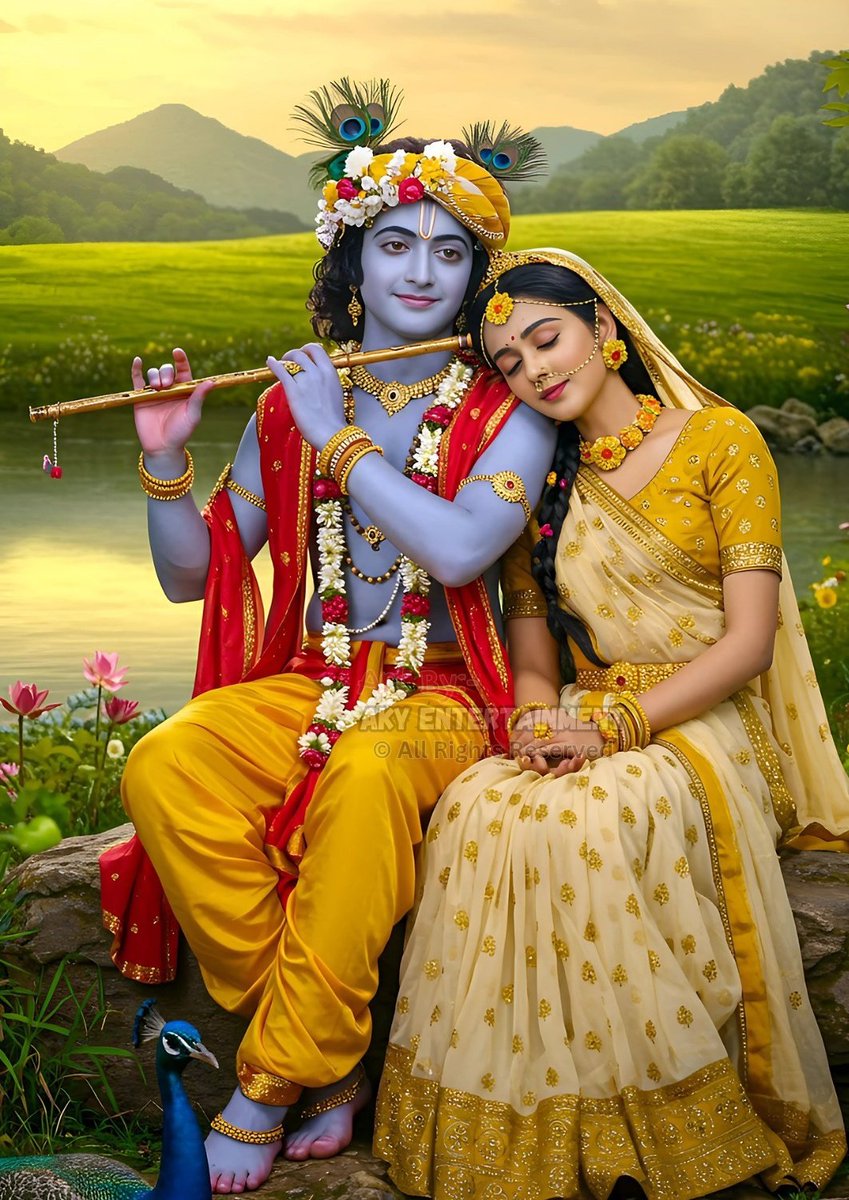 KrishnaGlory's tweet photo. Can you reply "Radhe Radhe"? 🦚💝 https://t.co/bx5m16mISm