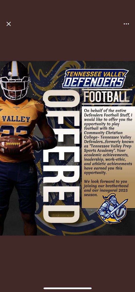 Antwan “Bully” Barnes⭐️ (@antwanbarnes7) on Twitter photo Blessed to receive an offer from Tennessee Valley 💙💛<a href="/tnvpsa/">Tennessee Valley Prep</a> <a href="/PJHS_FB/">Percy Julian FB</a> <a href="/CoachWhite225/">Kenneth White Jr</a> <a href="/AnquinBarnes/">BIG QUIN(55)🦍</a> <a href="/DMcmeanss/">Damarcus McMeanss</a> <a href="/d1zeigler/">Timothy Zeigler.jr</a> <a href="/JkyEdwards_/">“slimeto👎🏾”</a> <a href="/JaydenHill_8/">Jayden “Frosty” Hill❄️</a> Blessed to receive an offer from Tennessee Valley 💙💛<a href="/tnvpsa/">Tennessee Valley Prep</a> <a href="/PJHS_FB/">Percy Julian FB</a> <a href="/CoachWhite225/">Kenneth White Jr</a> <a href="/AnquinBarnes/">BIG QUIN(55)🦍</a> <a href="/DMcmeanss/">Damarcus McMeanss</a> <a href="/d1zeigler/">Timothy Zeigler.jr</a> <a href="/JkyEdwards_/">“slimeto👎🏾”</a> <a href="/JaydenHill_8/">Jayden “Frosty” Hill❄️</a>
