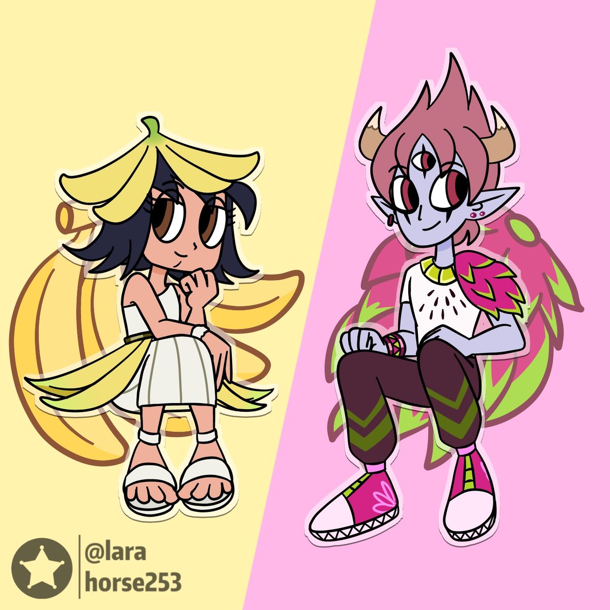 larahorse253's tweet photo. Banana&Dragon Fruit
#StarVsTheForcesOfEvil #SVTFOE #Jantom #JannaOrdonia #TomLucitor #myart #myart https://t.co/u9CqDkNGzp