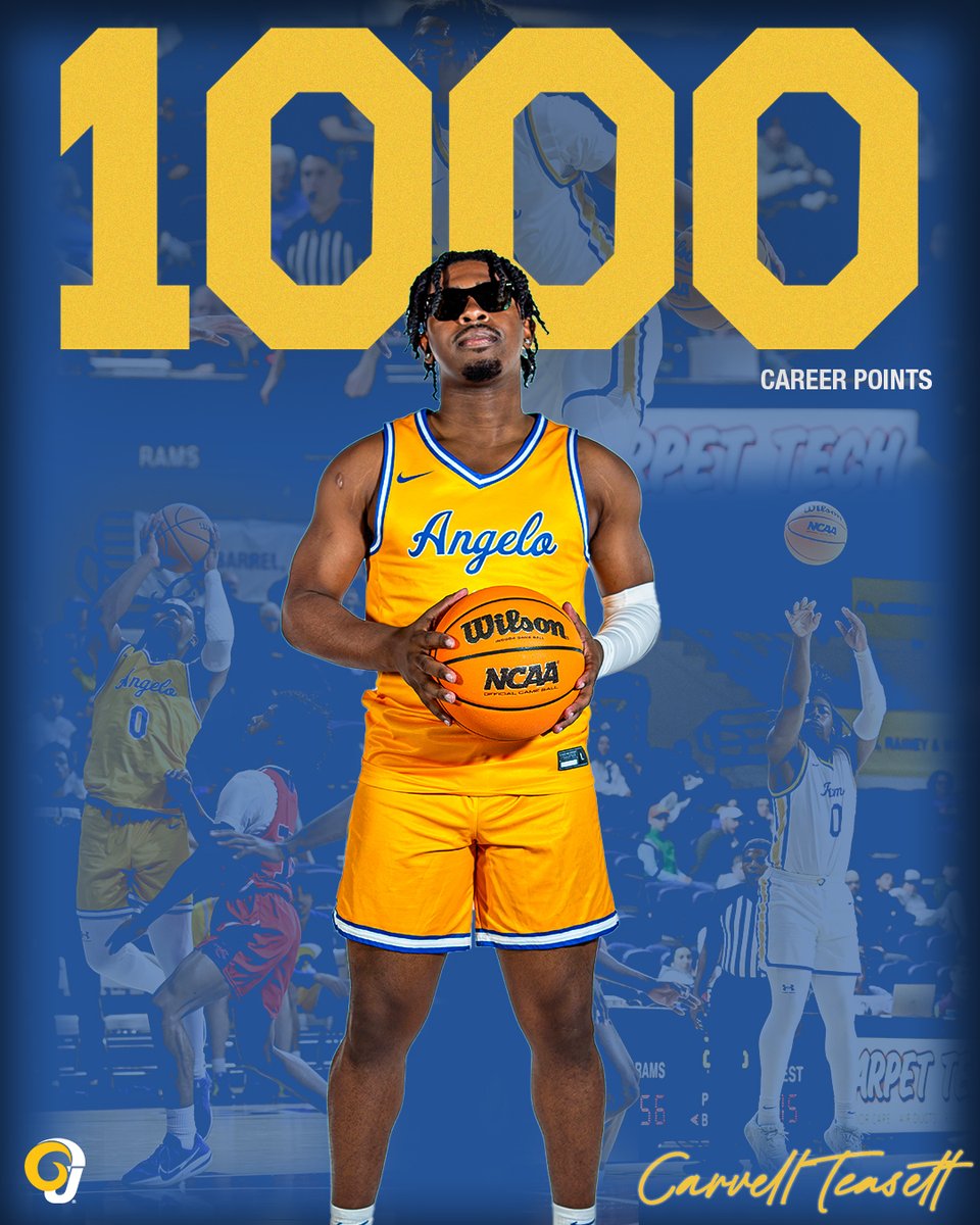 𝗠𝗿. 𝟭𝟬𝟬𝟬

Carvell Teasett scored his 1,000th career point in the Rams' win over DBU! #RamEm