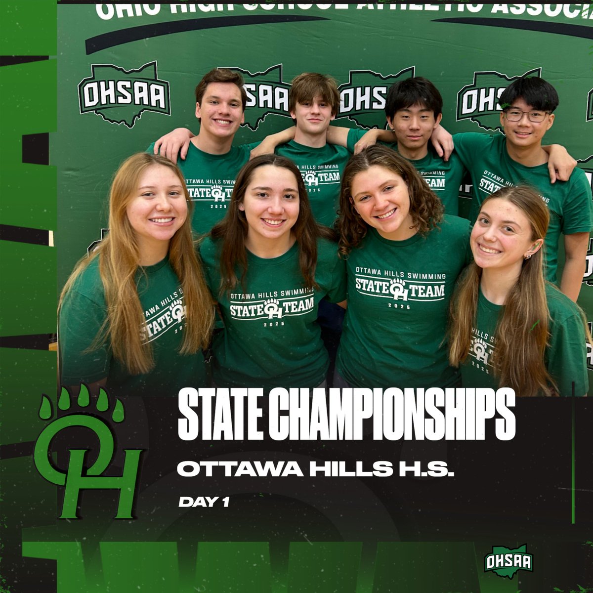 Day 1 at the state championships:
Thomas Lathrop qualifies for the finals in the 500 free (3rd) and 200 IM (5th);
Rafaela Marson moves on to the finals in the 100 breast (16th)
Audrey Nixon-23rd (500 free) and 27th (200 free); Boys 400 free relay-19th; girls 400 free relay-22nd!