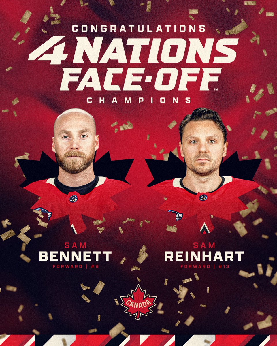 FlaPanthers's tweet photo. Proud of our 4 Nations Face-Off Champions! https://t.co/MsPeyOsgmw