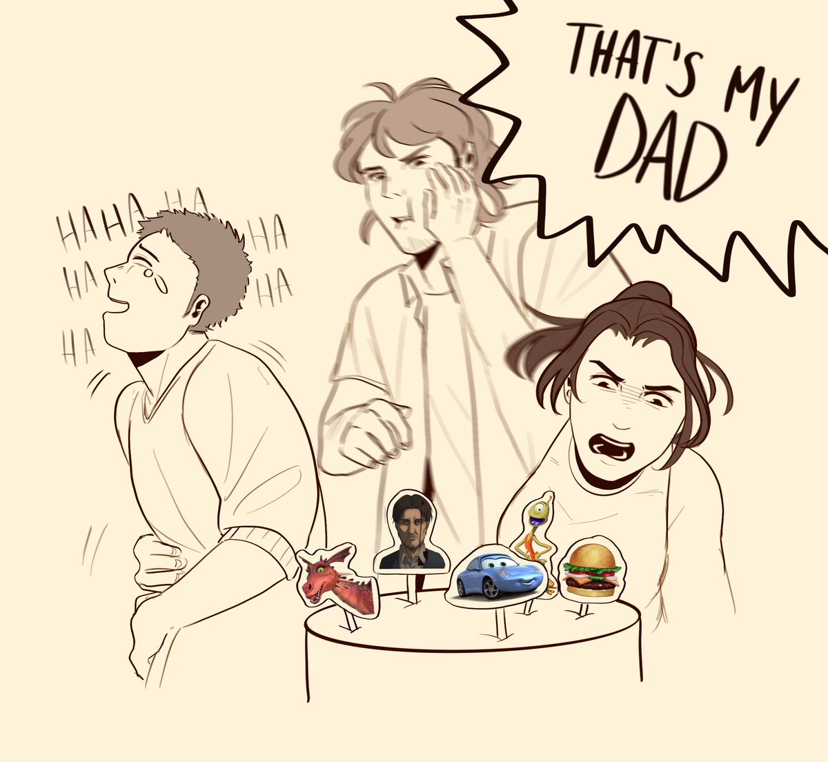 sjc request feat. their hear me out cake #aot