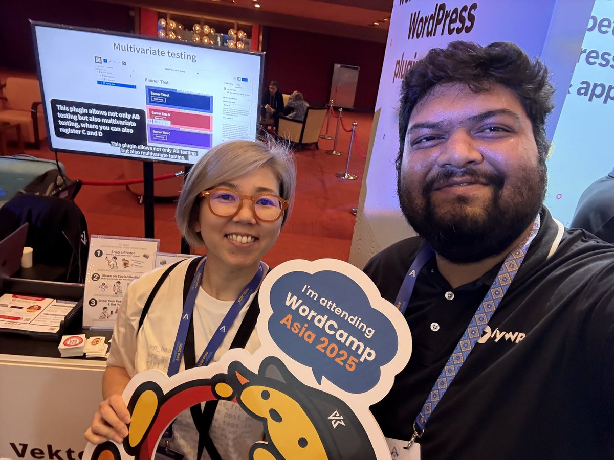 I love how Vektor Inc is incorporating WordPress in Japanese ecosystem. Met them at WordCamp Asia 2025!! #vkwca2025