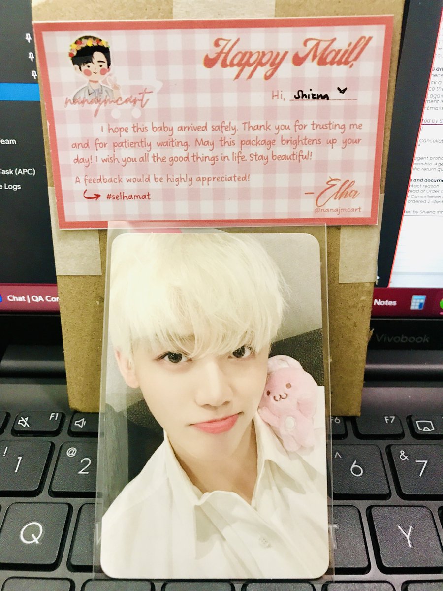 Shienashinxoxo's tweet photo. ๐#Receivedmail : Jaemin photocard ๐
Thank you so much @nanajmcart for helping me complete my collection!๐
Super fast transaction ๐ฏ
Secured yung packaging ๐ฏ
at friendly pa kausap ๐ฏ
Sa uulitin~ ๐คญ
#selhamat #ShienashinxoxoBNS https://t.co/6Hc2h0PP9c