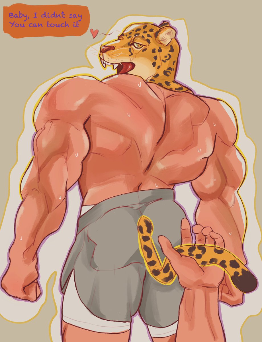 You just love to mess up with him when he’s working out. 
Come on, King, plump up.