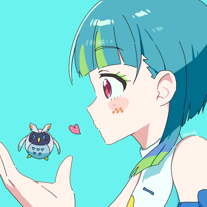 ワッチャ再掲 30分(に全く収まってない)ドロで描いてたプリマジ絵、自分でも気に入ってるからまた描きたいな