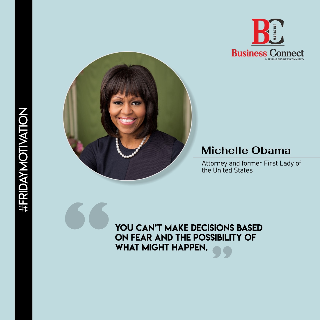 BusinessConne16's tweet image. You can’t make decisions based on fear and the possibility of what might happen.- Michelle Obama

#fearlessliving #embracecourage #nofear #bolddecisions #michelleobamawisdom #livebravely #riseabovear #confidenceoverfear
#fearisnottheanswer #empoweredchoices