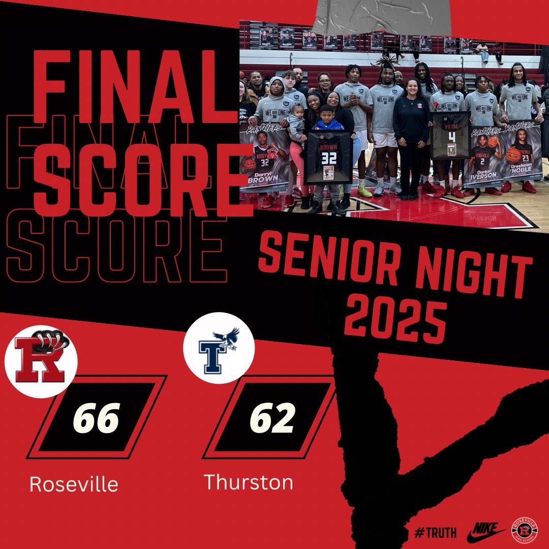 Big win tonight, came back from down 11 to win 66-62 over Redford Thurston. Panthers move to 9-11 on the year. 

Sr. Hanklin Elston 16pts 
Sr. Kyle Reeves 13pts

Jr. Jadarius Payne 15pts, 12pts in the 4th quarter. #TRUTH #onlyUS