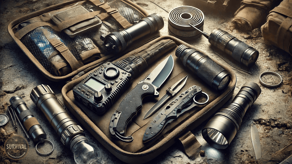 survivalhaps's tweet photo. Which item is most important in a survival bag?  
🔪 Knife | 🚰 Water Filter | 📡 Radio | 🔦 Flashlight  
Comment below! 👇 https://t.co/AyXPOyaEf9