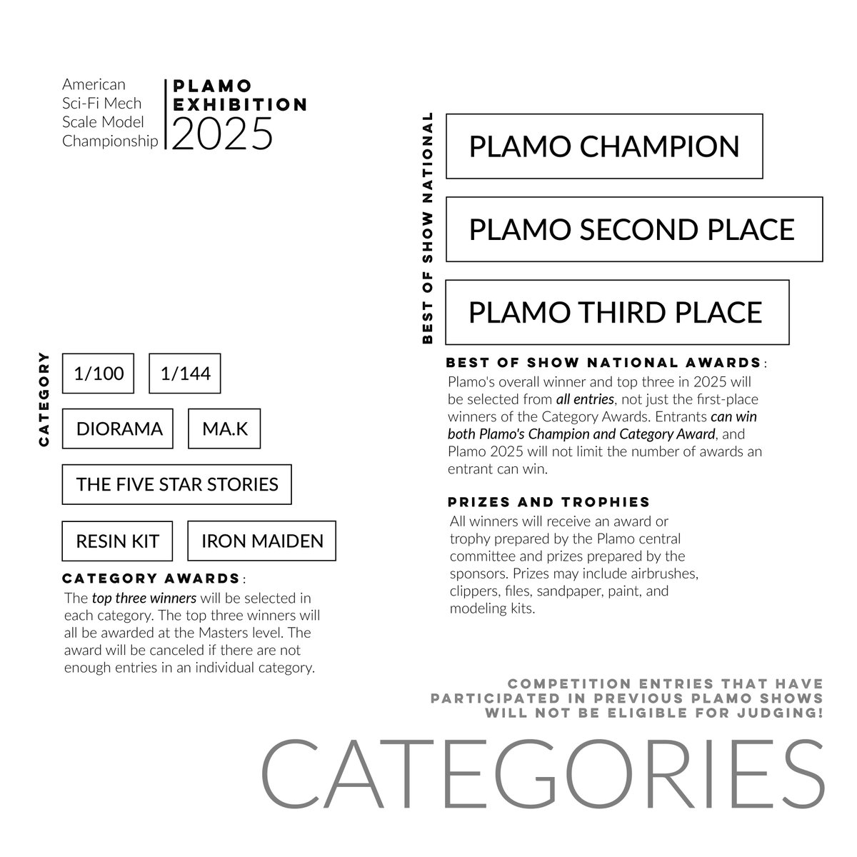 PlamoHobbyMag's tweet image. The 3rd Plamo Exhibition will be held on September 20th, 2025! The Plamo American Sci-Fi Mecha Scale Model Championship will also be held simultaneously! The venue will continue to be in Birmingham, Alabama, and the detailed address will be announced soon👉