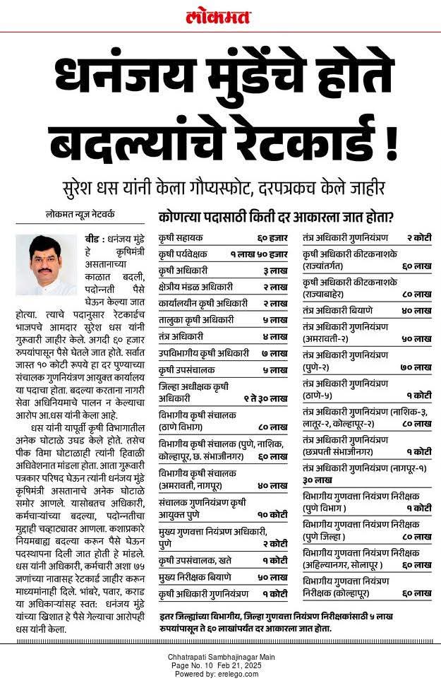 ek_mavla's tweet photo. लातूरवरून परळी शहर अथवा तालुक्यात कुठंही जायचं म्हणलं की अंगावर काटा यावा इतके खराब रस्ते - असुविधा अशा ठिकाणी इतकी माया कशी जमते हा प्रश्न पडत होता! @SureshDhasBJP यांनी उत्तर मिळवून दिलं!! #Ratecard #CORRUPTION #SantoshDeshmukh #beed https://t.co/8cccasoec7