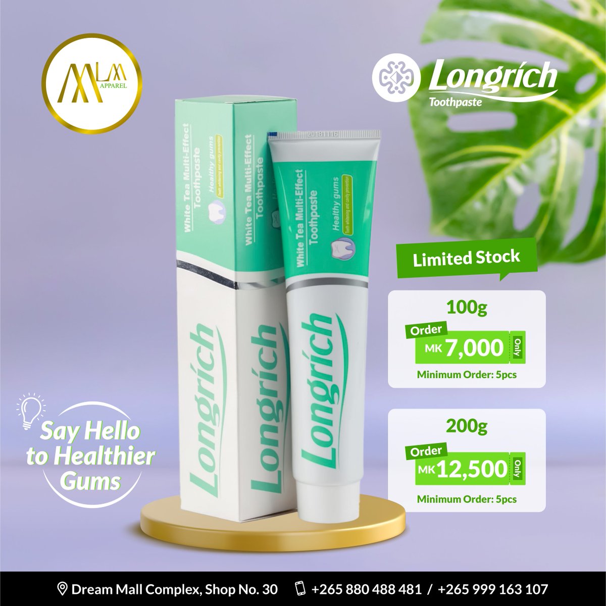 mlmapparelmw's tweet image. 🦷 Fresh Breath, Healthy Smile! 🌿✨

Say hello to fresher breath and healthier gums with Longrich White Tea Multi-Effect Toothpaste! 🍃 Made with natural ingredients like white tea, mint, and xylitol, it's your go-to for a confident smile!

😁💚 #OralCare #LongrichToothpaste