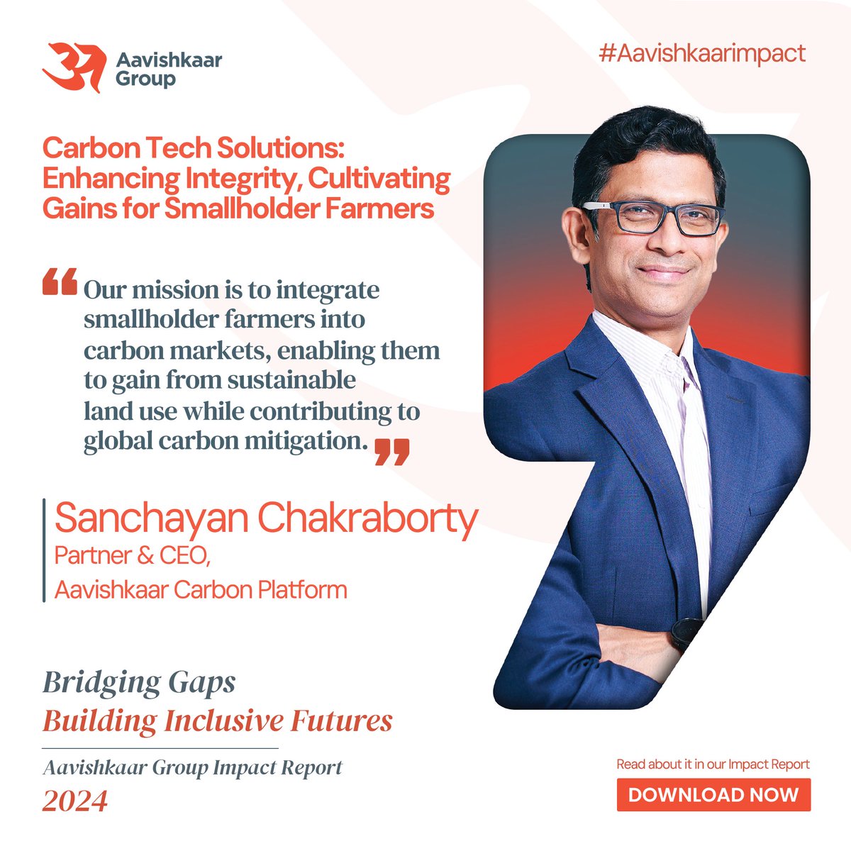 Aavishkaar Capital (@aavishkaarvc) on Twitter photo <a href="/AavishkaarGrp/">Aavishkaar Group</a> launched its Impact Report 2024 exploring d role of tech in scaling impact
One such story, is that of Aavishkaar Carbon Platform & how their carbon tech solns is cultivating gains for smallholder farmers -aavishkaargroup.com/impact-report-…………
#AavishkaarImpact <a href="/AavishkaarGrp/">Aavishkaar Group</a> launched its Impact Report 2024 exploring d role of tech in scaling impact
One such story, is that of Aavishkaar Carbon Platform & how their carbon tech solns is cultivating gains for smallholder farmers -aavishkaargroup.com/impact-report-…………
#AavishkaarImpact