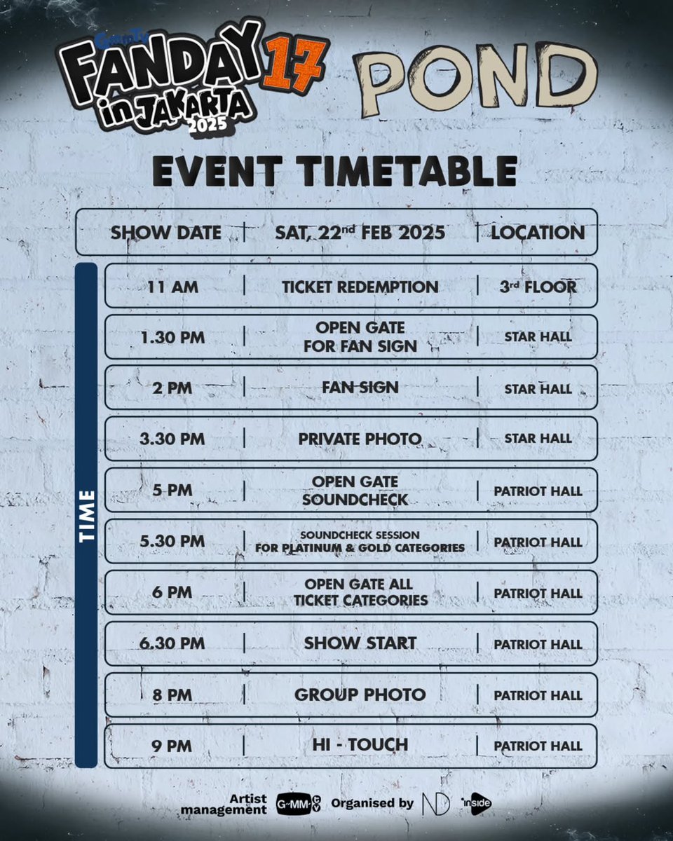 PondPhuwinHome's tweet photo. 21/02/2025
Sudah siapkah kalian bertemu dengan @ppnaravit @Sea_tawinan besok di Bekasi Convention Center, Kota Bekasi? Siapkan diri kaliaaaan!!
.
#GMMTV #GMMTVFANDAY17 #PONDFANDAYxJAKARTA #SEAFANDAYxJAKARTA #ปอนด์ภูวินทร์ #PondPhuwin
#ppnaravit #PondPhuwinHome #INSIDEID #NDENT https://t.co/Cus0DGsU1t